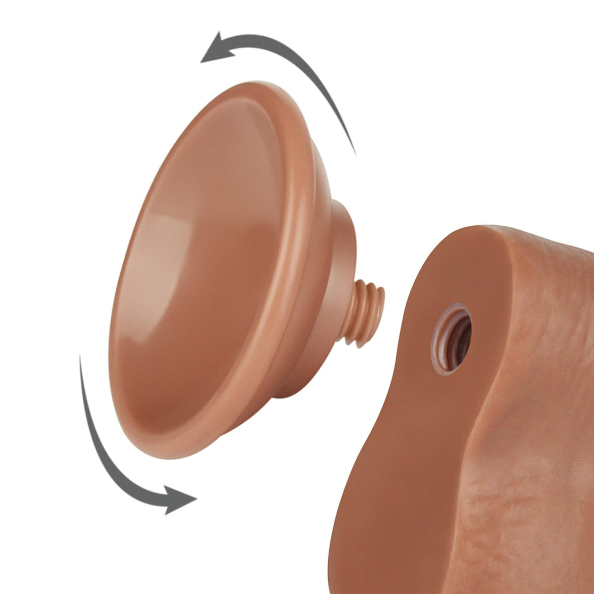 6-8'' Sliding Skin Dual Layer Dong Brown-6