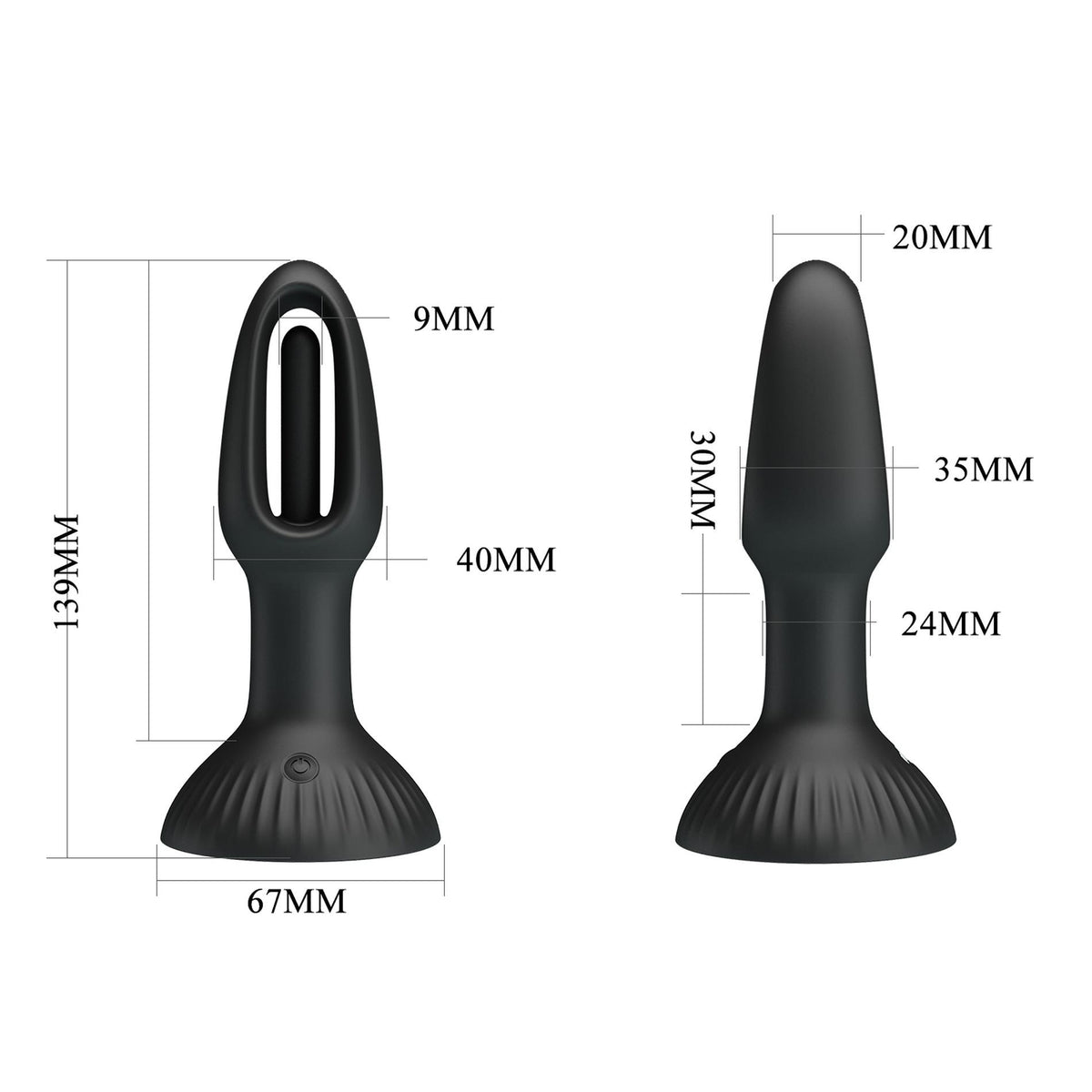 7-PRETTY LOVE - HUBERT, 7 wiggling settings, Silicone-7