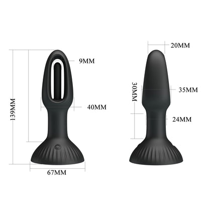 7-PRETTY LOVE - HUBERT, 7 wiggling settings, Silicone-7