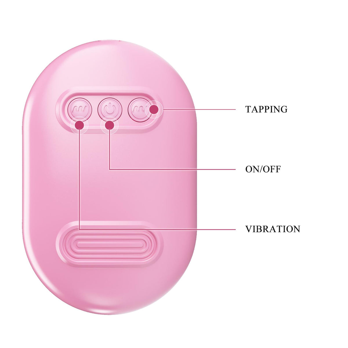 6-Wibrujące jajko Pretty Love Magic Box różowe 12 wibracji 7 stukania USB-6
