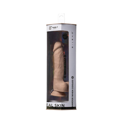6-Dildo realistyczne Silexd Real Skin Model 1 z jajkami 21 cm-6