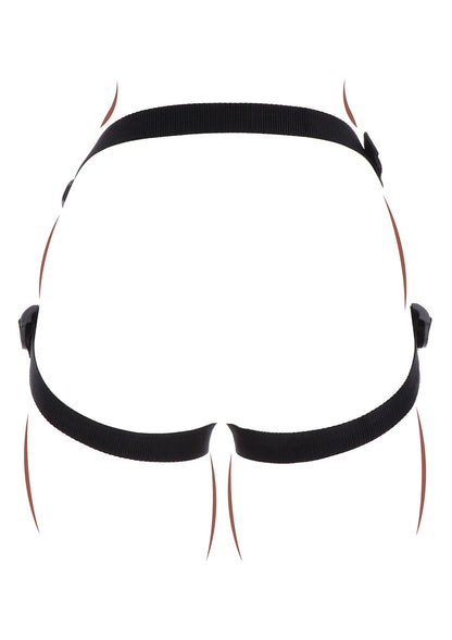 8-Uprząż strap on ToyJoy Get Real poliestrowa czarna-8