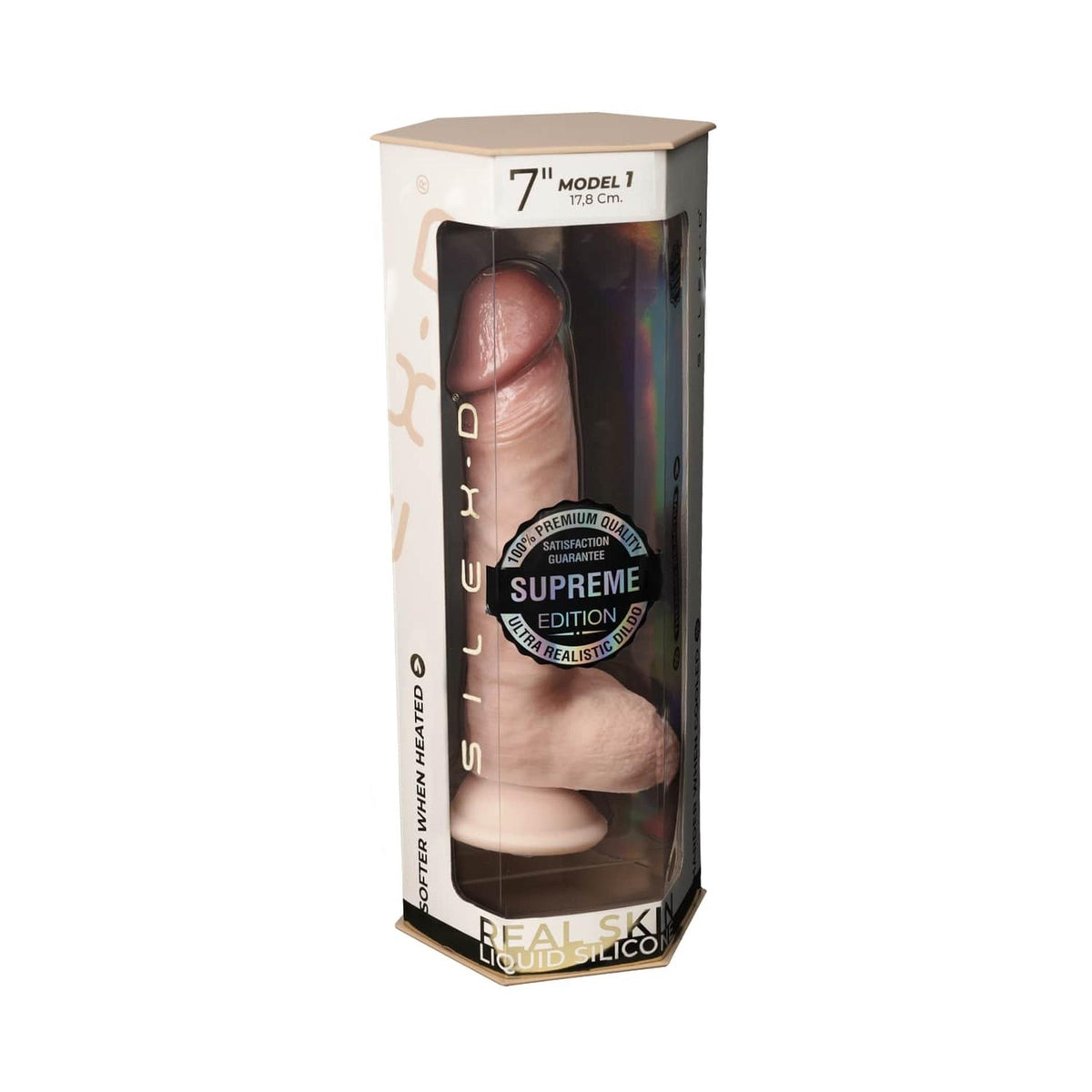 7-Dildo realistyczne Silexd Premium Real Skin Model 1 13 cm-7