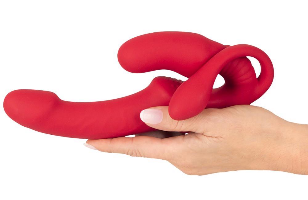 5-Wibrator strap on potrójny You2Toys USB 23 cm-5