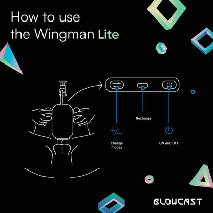 7-Masturbator automatyczny BLOWCAST Wingman Lite z wibracją USB-7