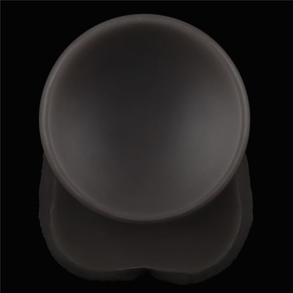 6-14.5'' Dual Layered Bendable Silicone Cock XXL(Black)-6