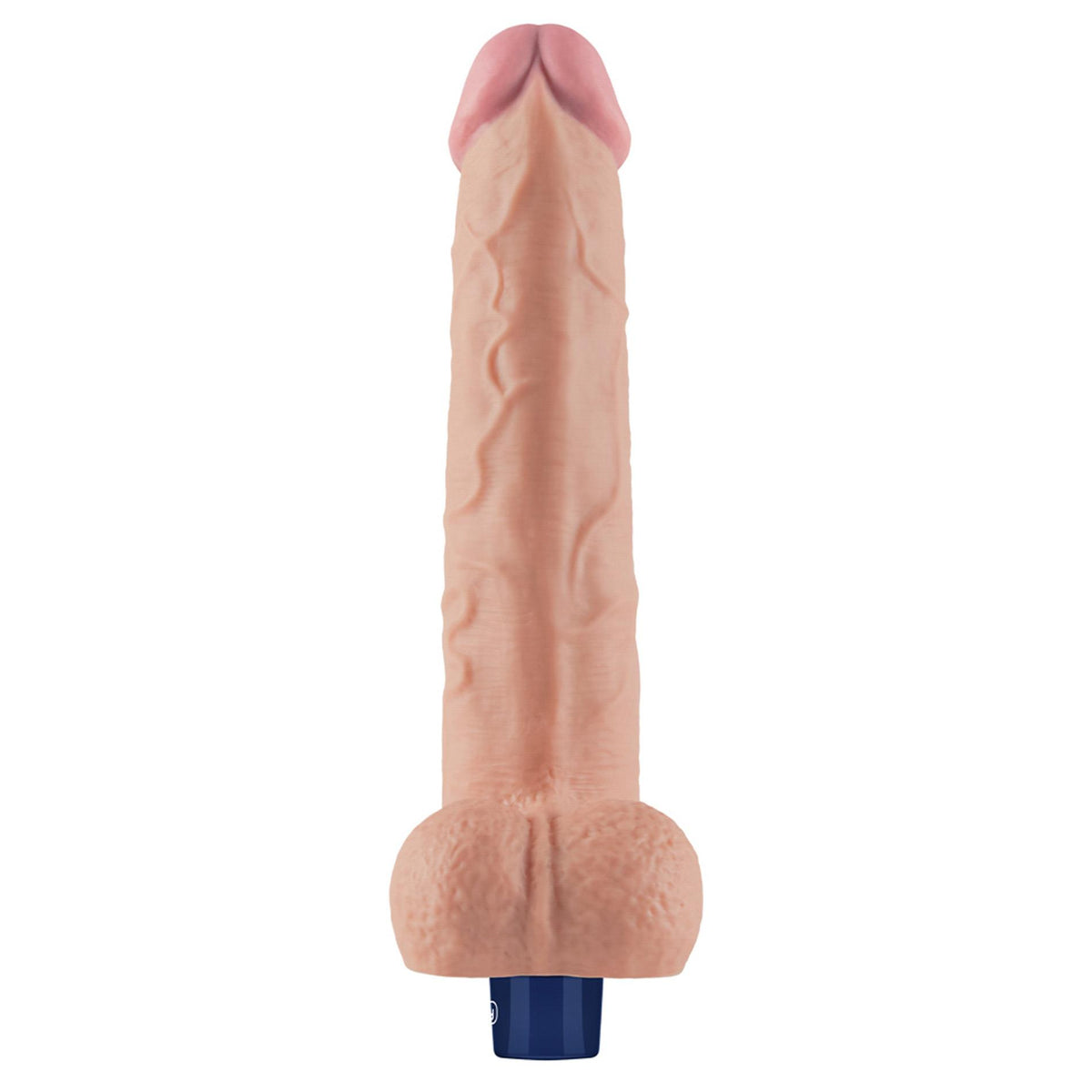 5-Dildo realistyczne wibrujące Lovetoy Softee TPE cieliste USB 26,5 cm-5