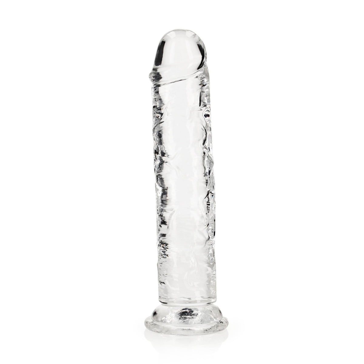 5-Dildo żelowe RealRock przezroczyste z przyssawką 23 cm-5
