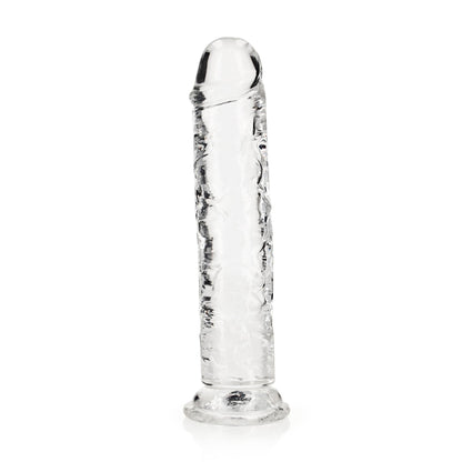 5-Dildo żelowe RealRock przezroczyste z przyssawką 23 cm-5