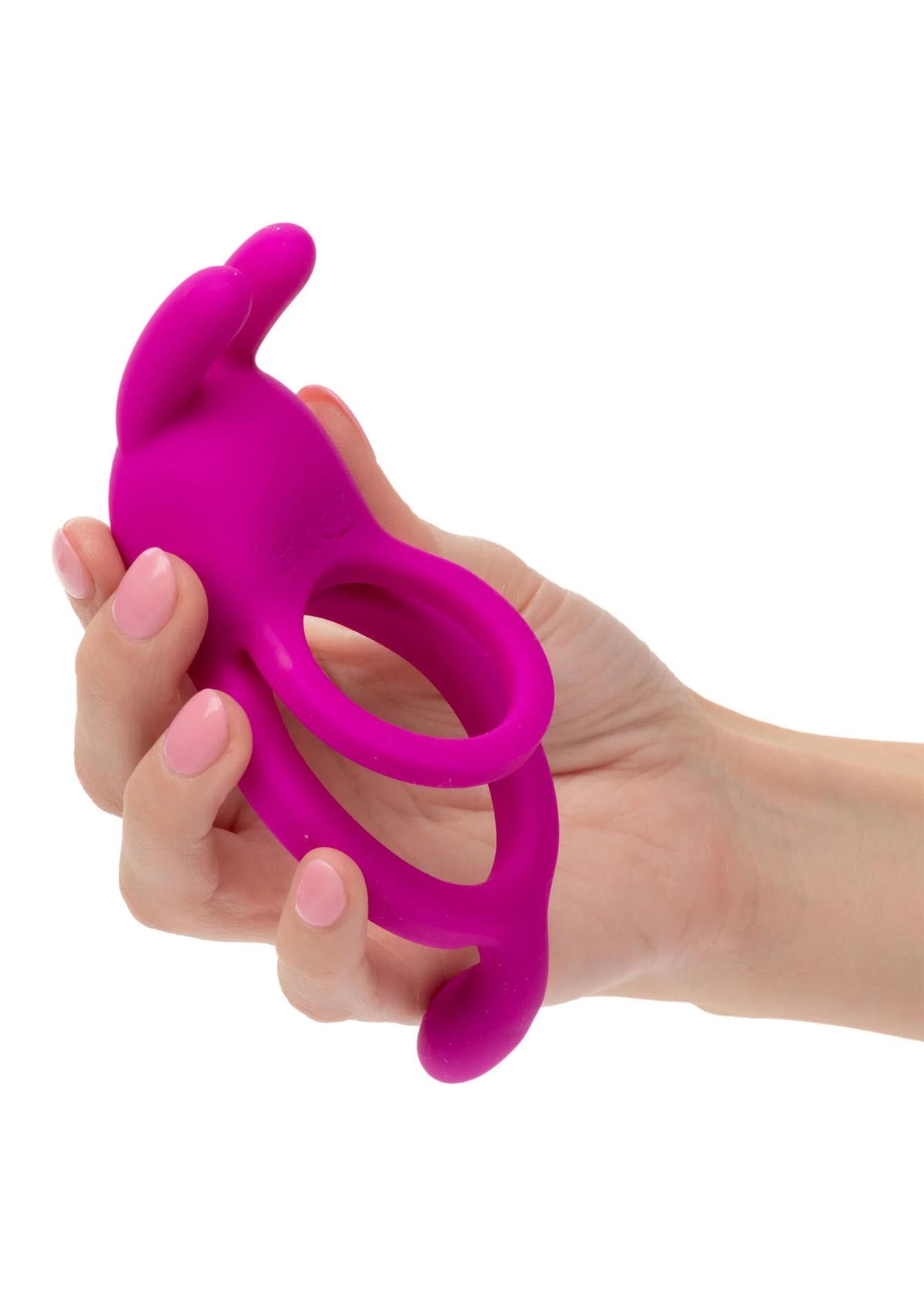 5-Pierścień wibrujący Calexotics z uszami króliczymi różowy USB-5