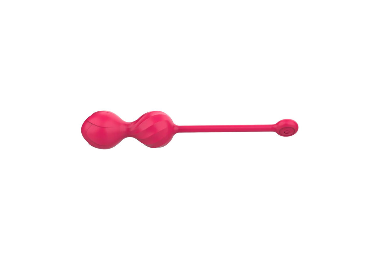 7-Kulki Kegla Lovesecret Premium z aplikacją różowe silikonowe USB 22 cm-7