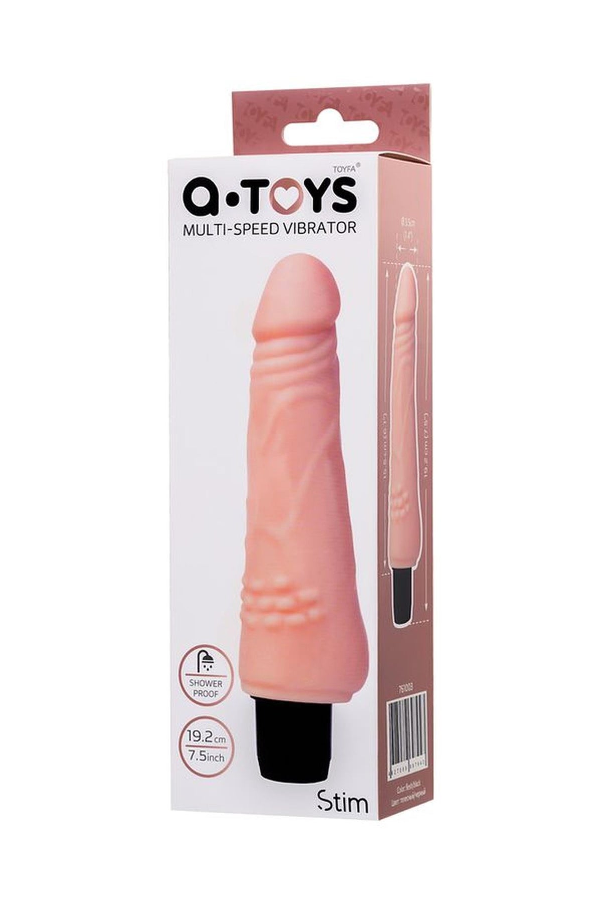 8-Wibrator realistyczny wielostopniowy A-Toys TPE 16 cm-8