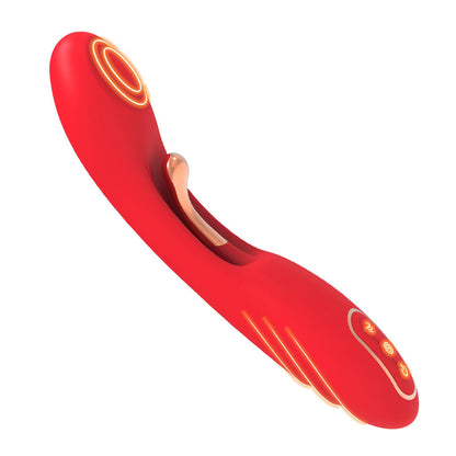8-Wibrator punktu G dwupunktowy czerwony B-Series Joy USB 22 cm-8