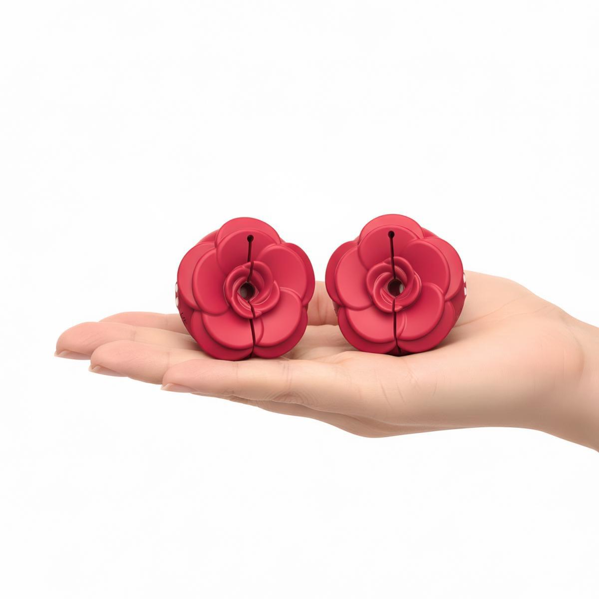 5-Teazers - Vibrating Nipple Clamps - Red-5