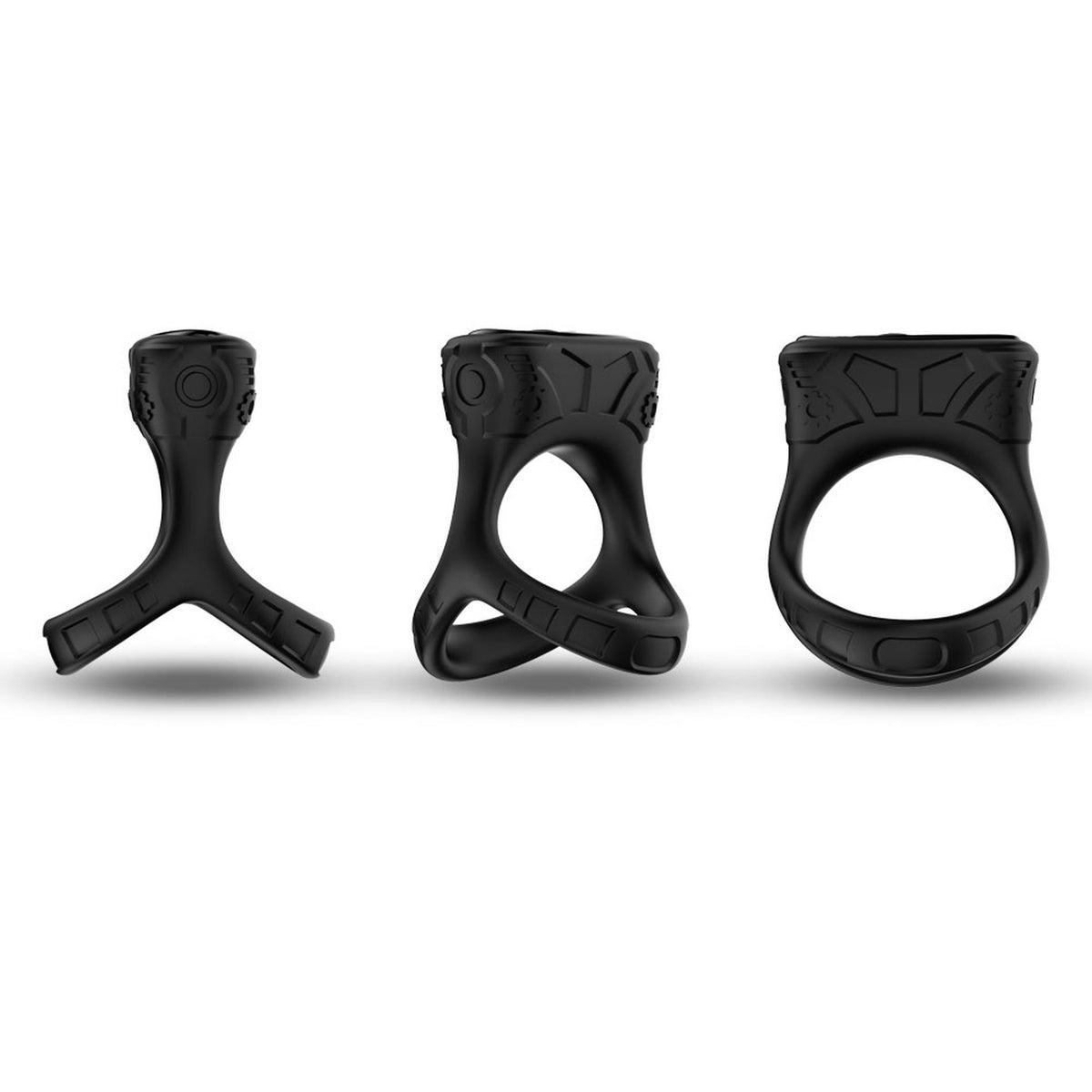 12-Pierścień wibrujący Mechay Black B Series Joy silikonowy USB 9 funkcji-12