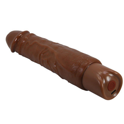 7-Realistyczny wibrator dildo Pretty Love Rufus brązowy USB-7