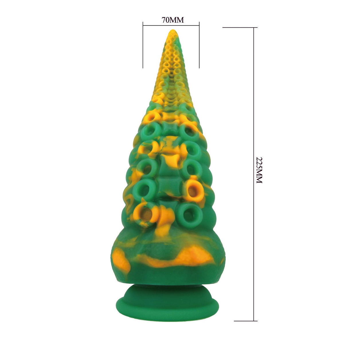 8-Dildo silikonowe Abyssal Colossus Power Monsters żłobione 22,5 cm-8