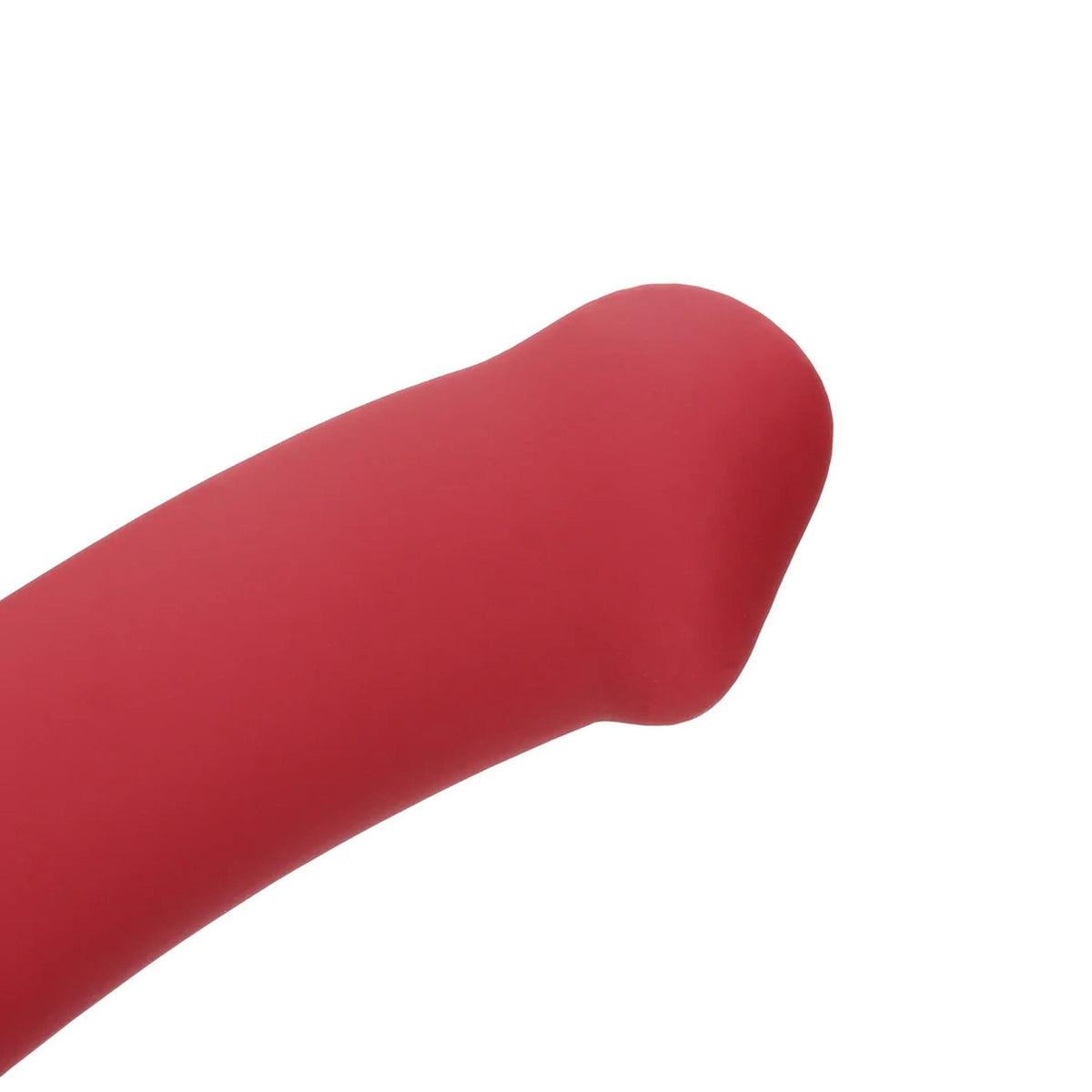 5-Duże wibrujące dildo silikonowe Loveline malinowy czerwony 20 cm-5