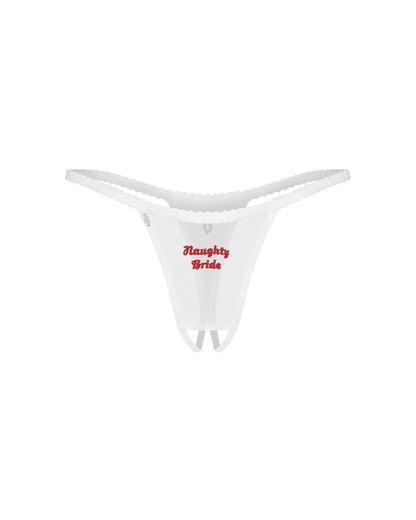 6-Komplet bielizny erotycznej Weddya Bride 3częściowy Obsessive L/XL-6