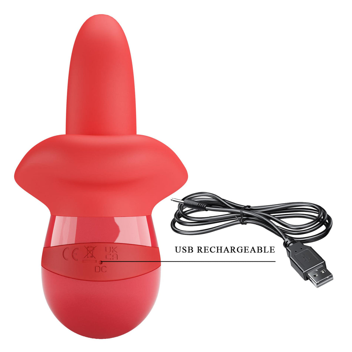 8-Stymulator łechtaczki z ruchem języka Pretty Love Obelia USB-8