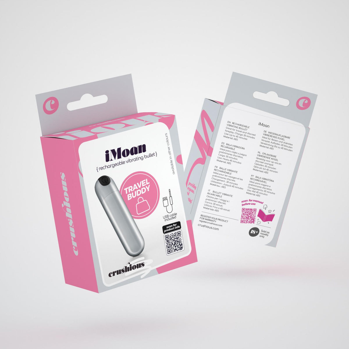 7-Wibrator mini Crushious iMoan srebrny USB 7,6 cm-7