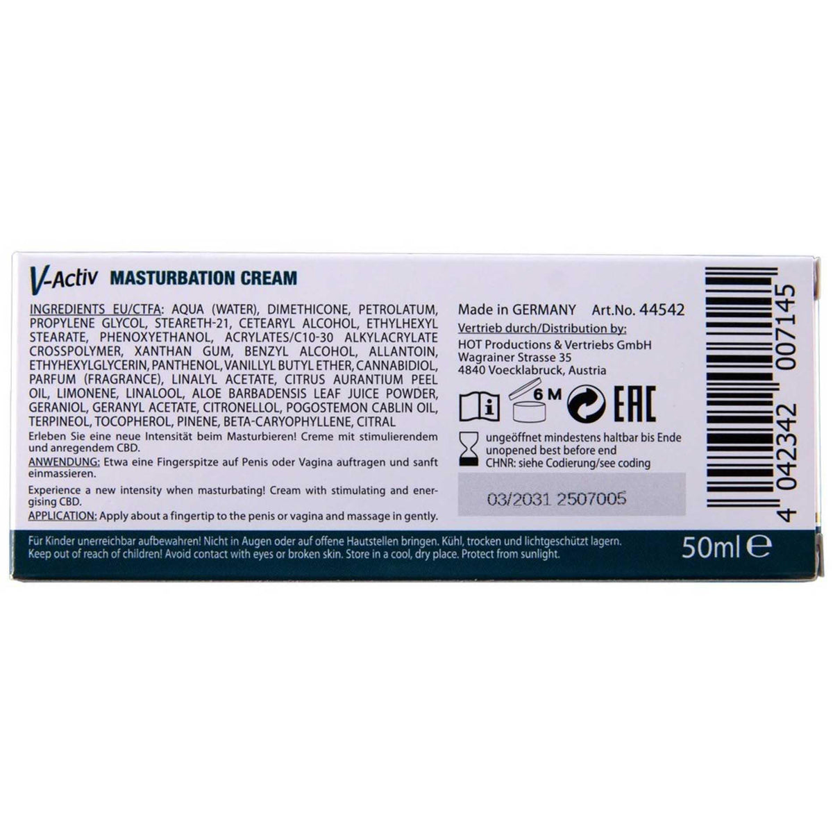 7-Krem do masturbacji rozgrzewający z CBD Hot VActiv unisex 50ml-7