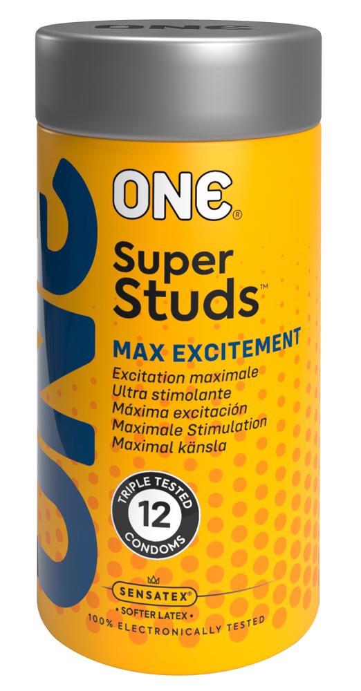 6-Prezerwatywy ONE Super Studs z wypustkami 12 sztuk-6
