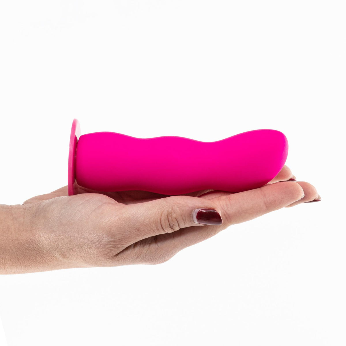 9-Strapon falowany silikonowy Crushious Snapper różowy 12,5 cm-9