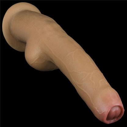 6-Dildo realistyczne dwuwarstwowe silikonowe Lovetoy z uchwytem 28 cm-6