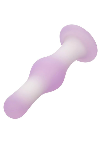 5-Silikonowy wibrujący korek analny Calexotics Lavender Haze fioletowy-5