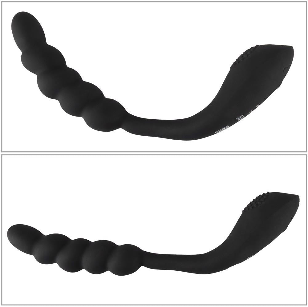 8-Wibrator analny giętki Black Velvets silikonowy USB 26 cm-8
