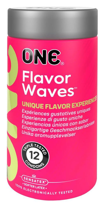 8-Prezerwatywy smakowe ONE Flavor Waves 12 sztuk-8