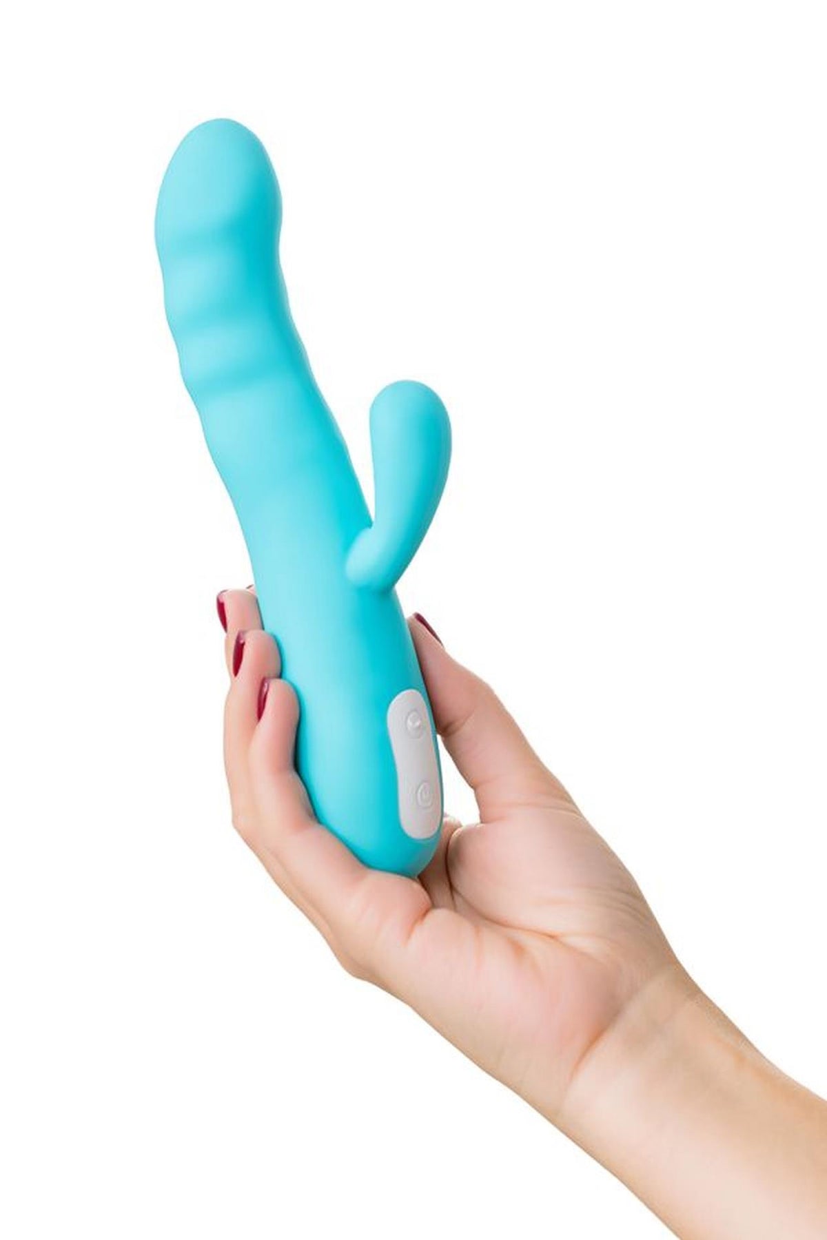 7-Wibrator króliczek rotacyjny JOS MERRY SWI niebieski silikonowy 20.7 cm USB-7