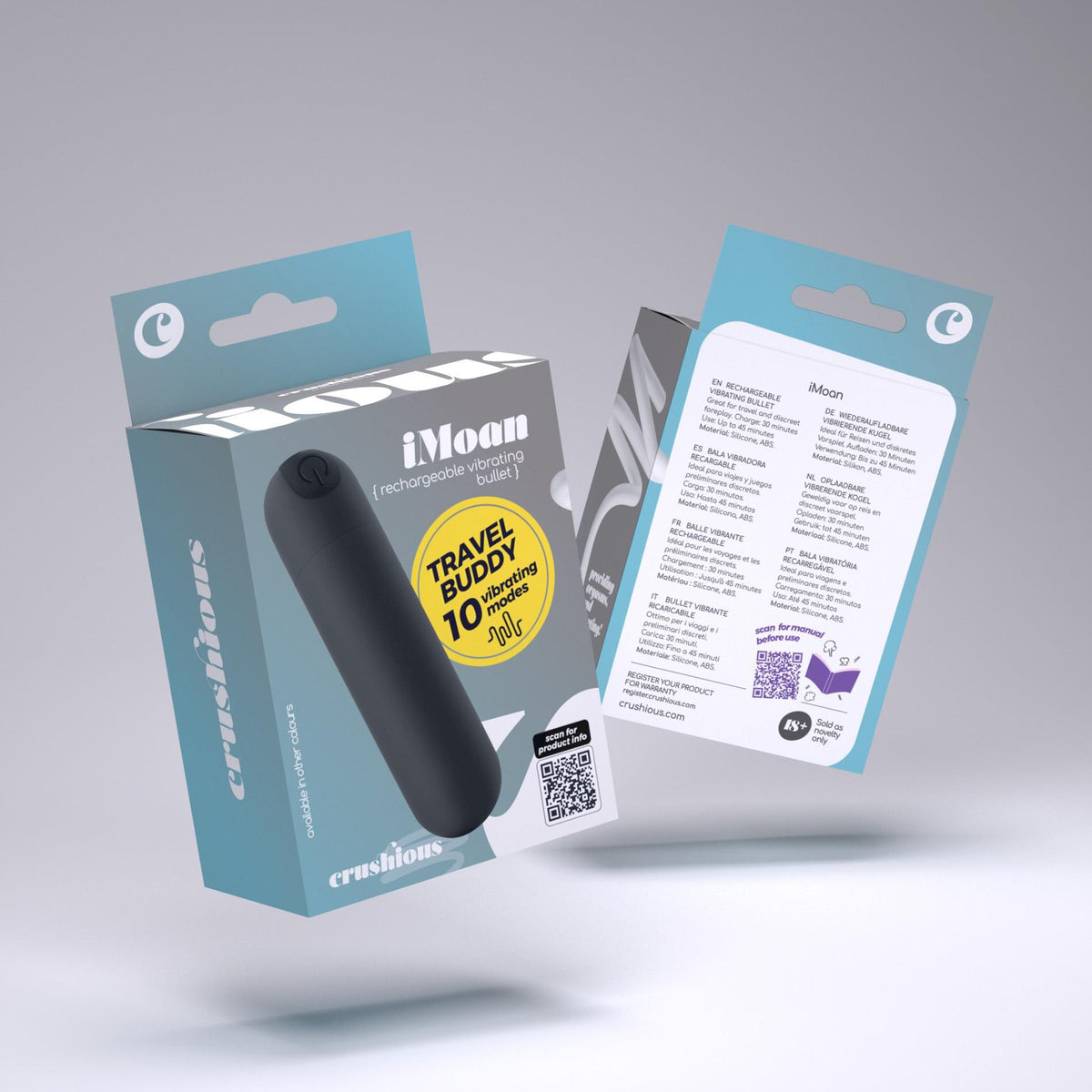 5-Mini wibrator iMoan Crushious czarny USB 7,6 cm-5