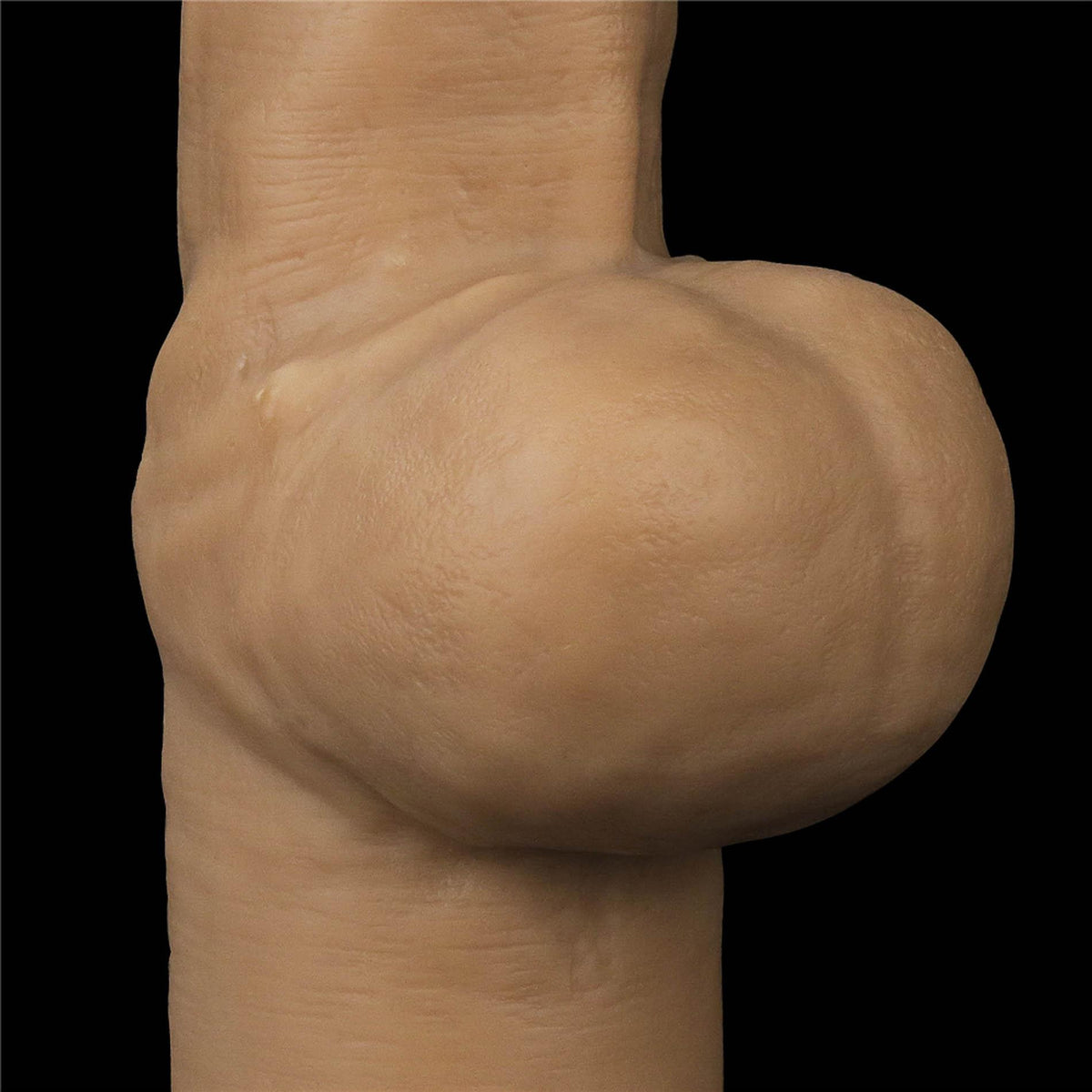 6-Dildo realistyczne dwuwarstwowe silikonowe z uchwytem Lovetoy 30 cm-6