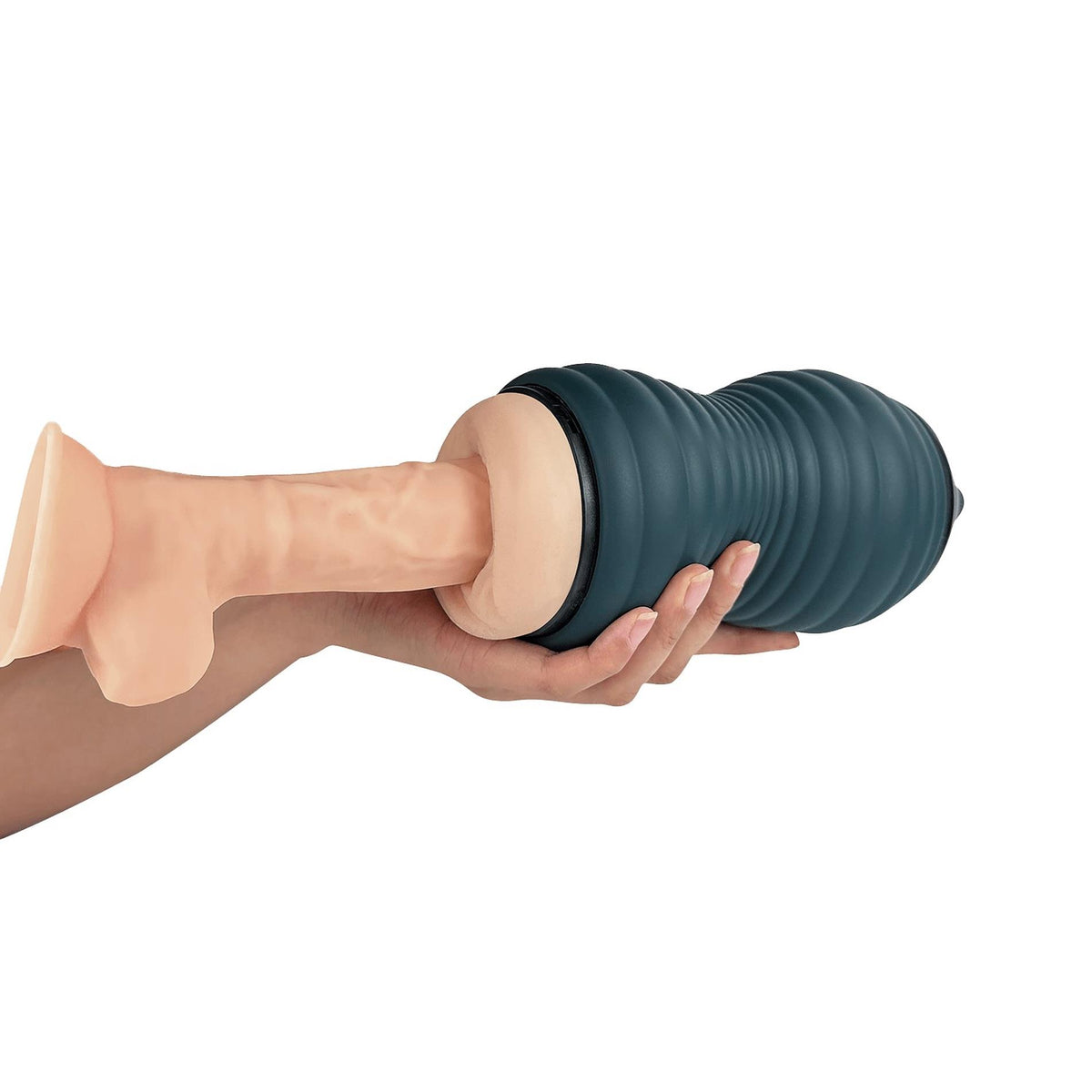 9-Masturbator Adrien Lastic Siltex Ultra M01 turkusowy 19 cm-9