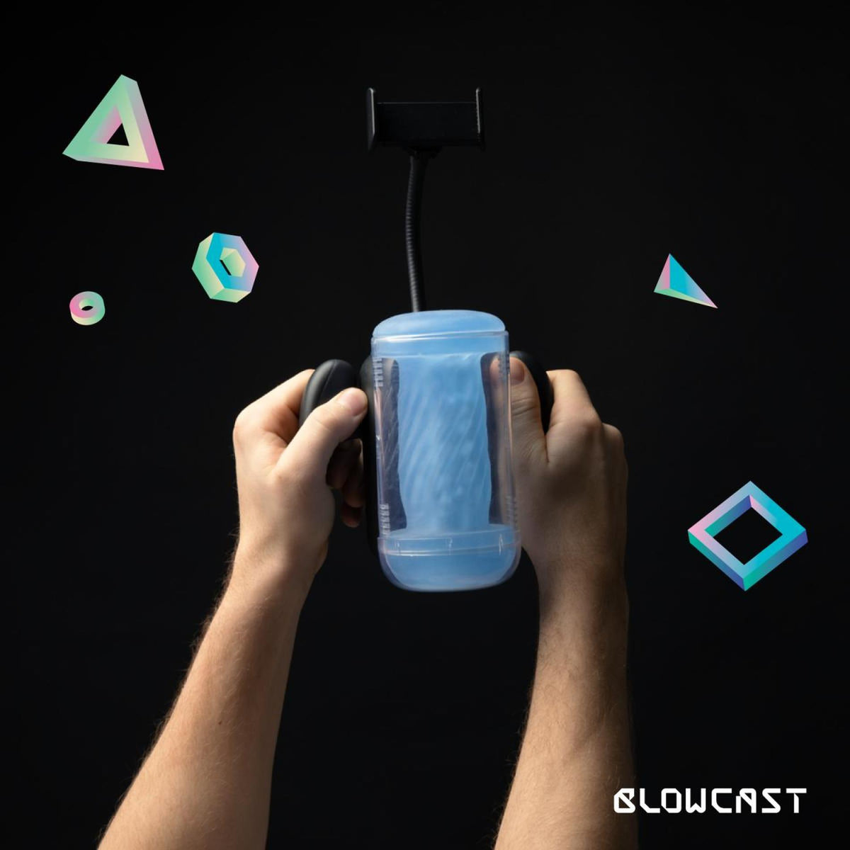 8-Masturbator automatyczny BLOWCAST Wingman Lite z wibracją USB-8