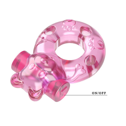 8-Vibrating Bear Cock Ring – Pink-8