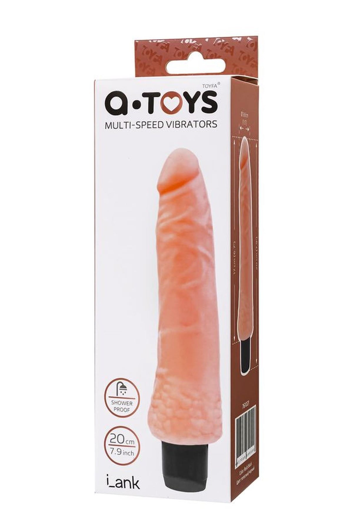 6-Wibrator realistyczny A-Toys Lank TPE 20 cm-6