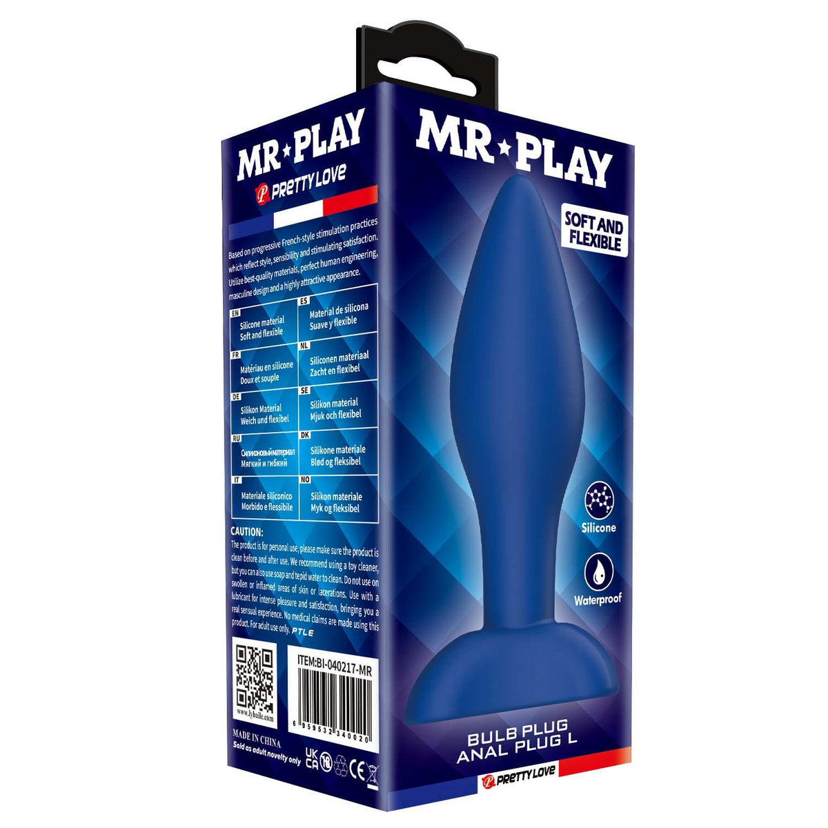6-Korek analny silikonowy Mr. Play Bulb L-6