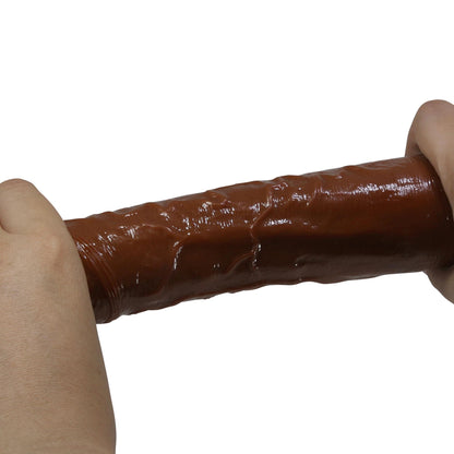 11-Realistyczny wibrator dildo Pretty Love Rufus brązowy USB-11
