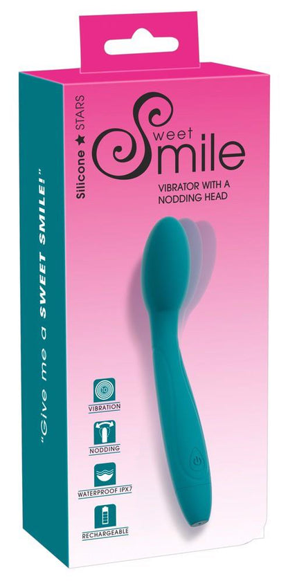 8-Wibrator Sweet Smile z ruchomą główką silikonowy USB 18 cm-8
