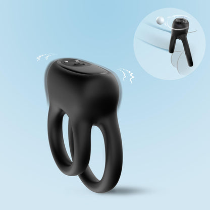 9-Pierścień wibrujący Dualo 9 funkcji czarny USB-9