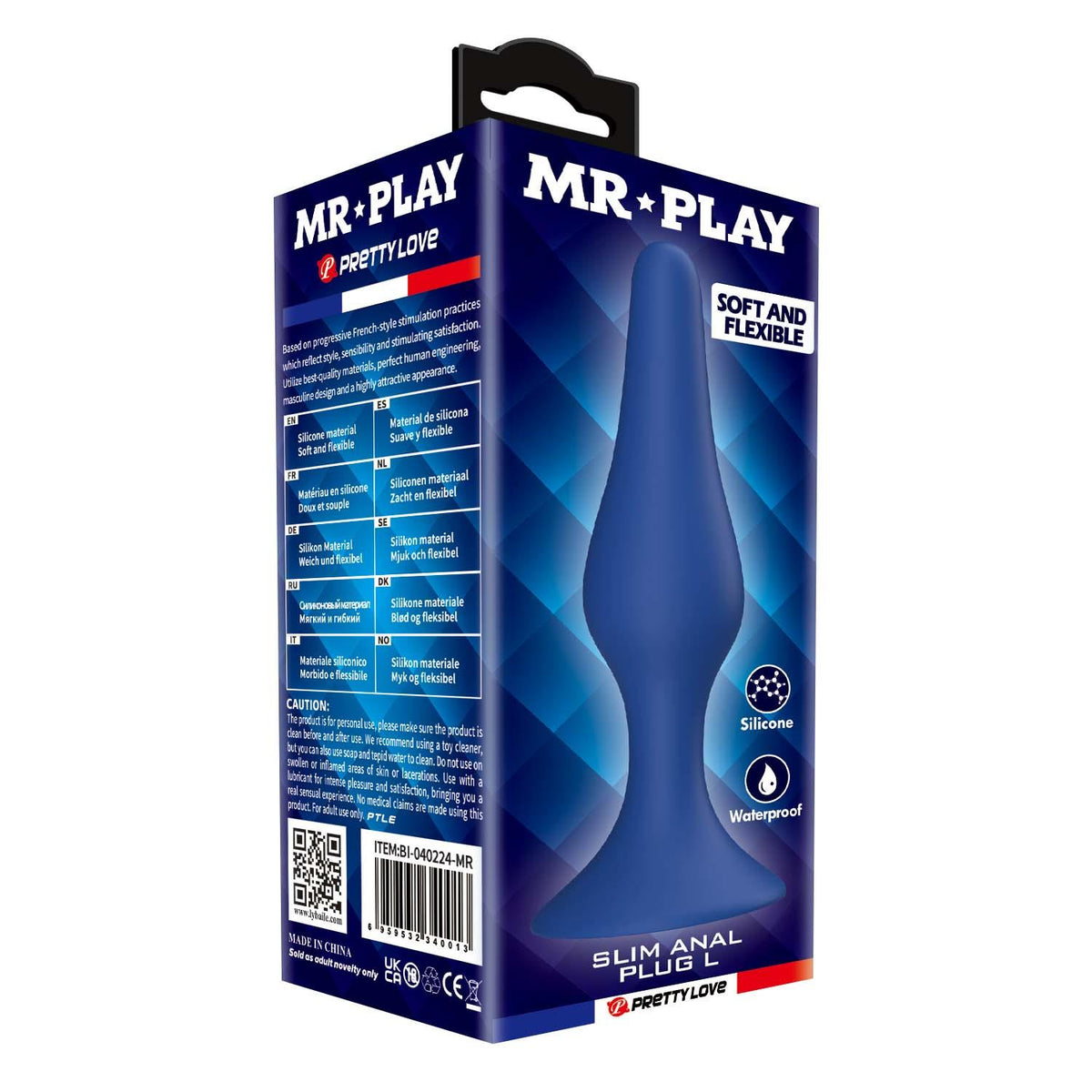 6-Smukły silikonowy korek analny Mr. Play L wodoodporny-6