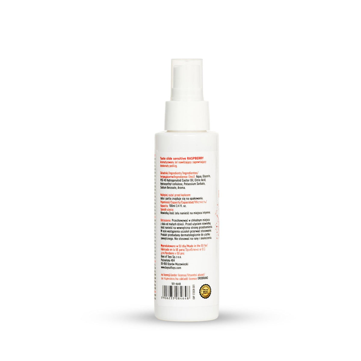 8-Żel intymny smakowy malinowy MyLove Taste Slide Sensitive 100 ml-8