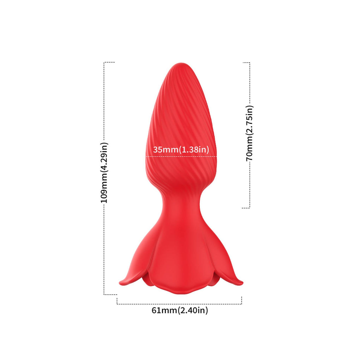 8-Plug analny wibrujący Honey Jelly róża 9 trybów 10,9 cm-8