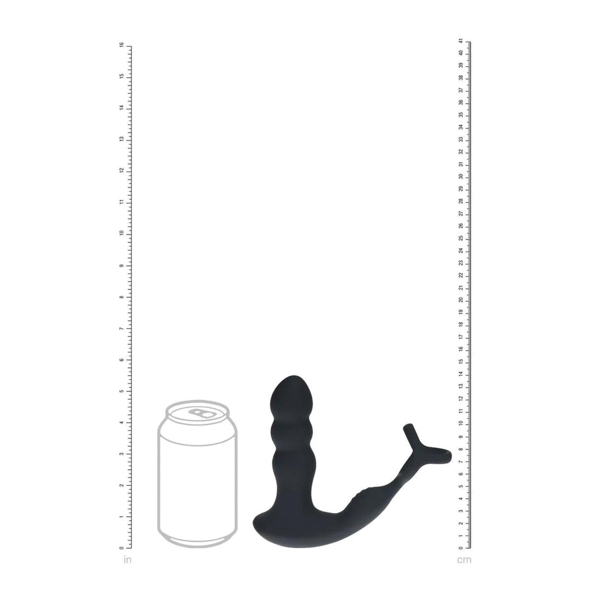 7-Masażer prostaty z rotującą głowicą Levelz silikonowy czarny 16,8 cm-7