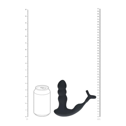 7-Masażer prostaty z rotującą głowicą Levelz silikonowy czarny 16,8 cm-7