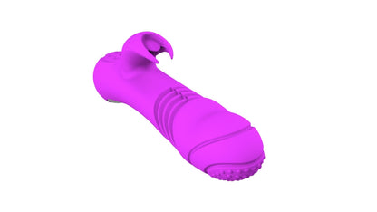 8-Wibrator króliczek Ella silikonowy podgrzewany posuwisty USB-8
