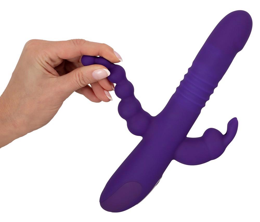 7-Wibrator króliczek Sweet Smile Triple Thrusting USB-7